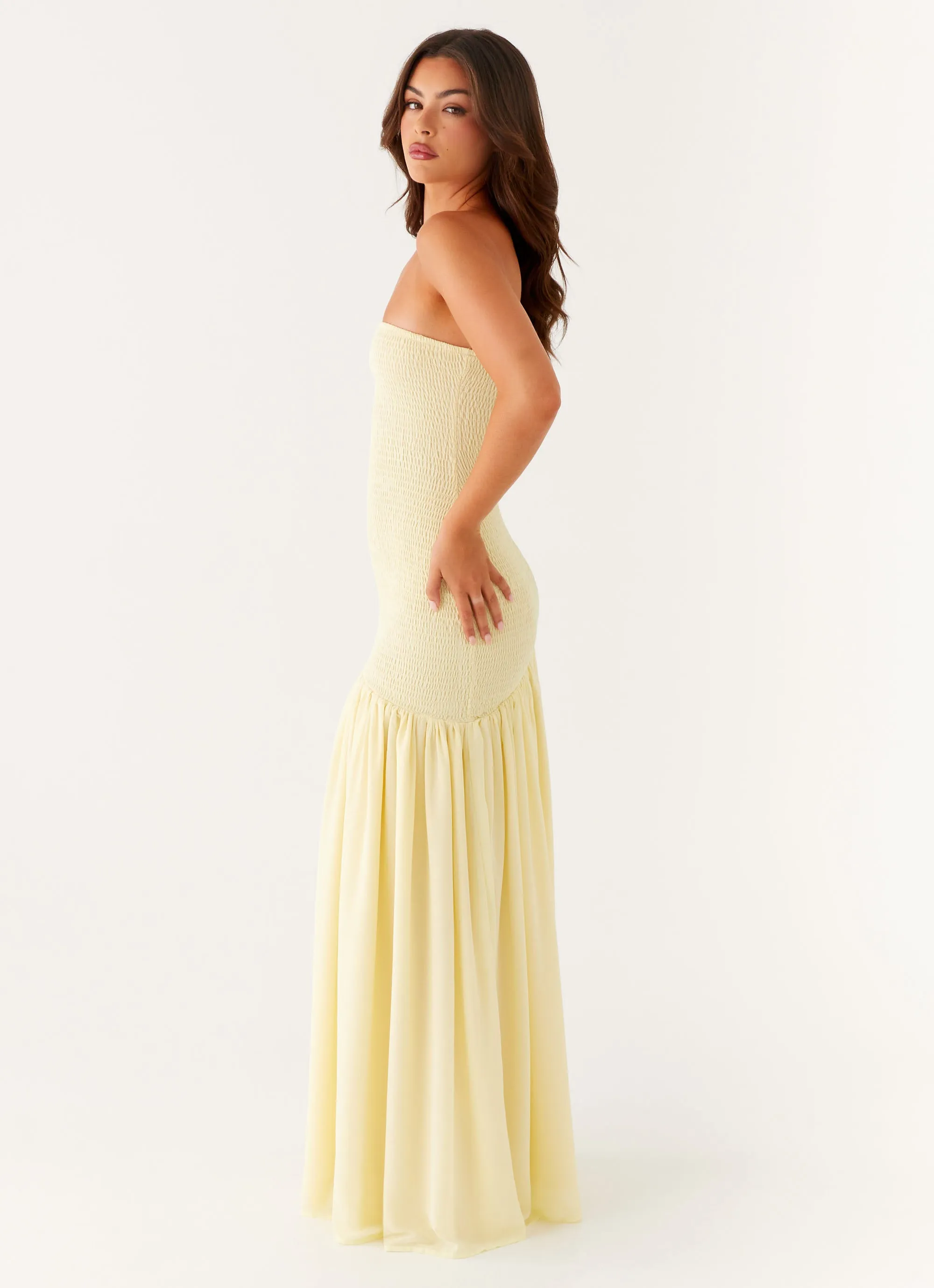 Spring Flow Subtle tone Royce Maxi Dress - Yellow