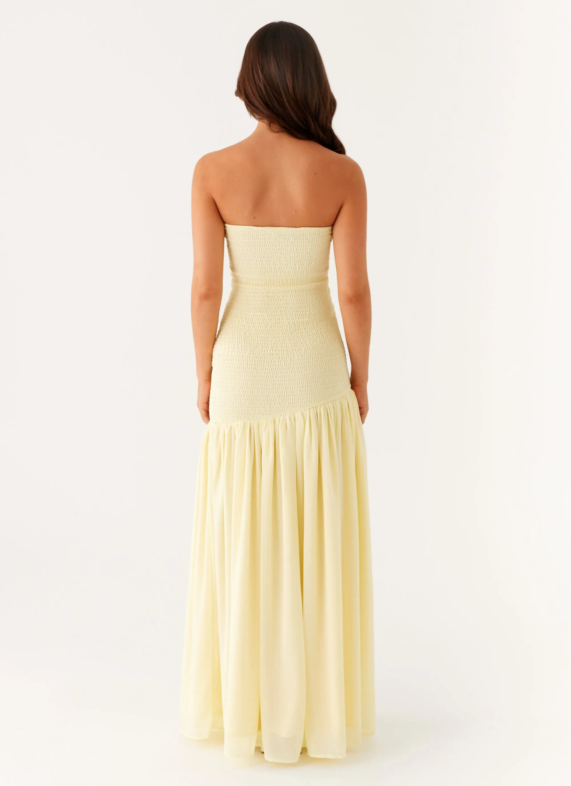 Royce Maxi Dress - Yellow Relaxed Comfort Look TemperatureRegulatingFabric