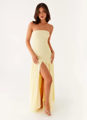 Royce Maxi Dress - Yellow Mood Focused Perfect for Travel