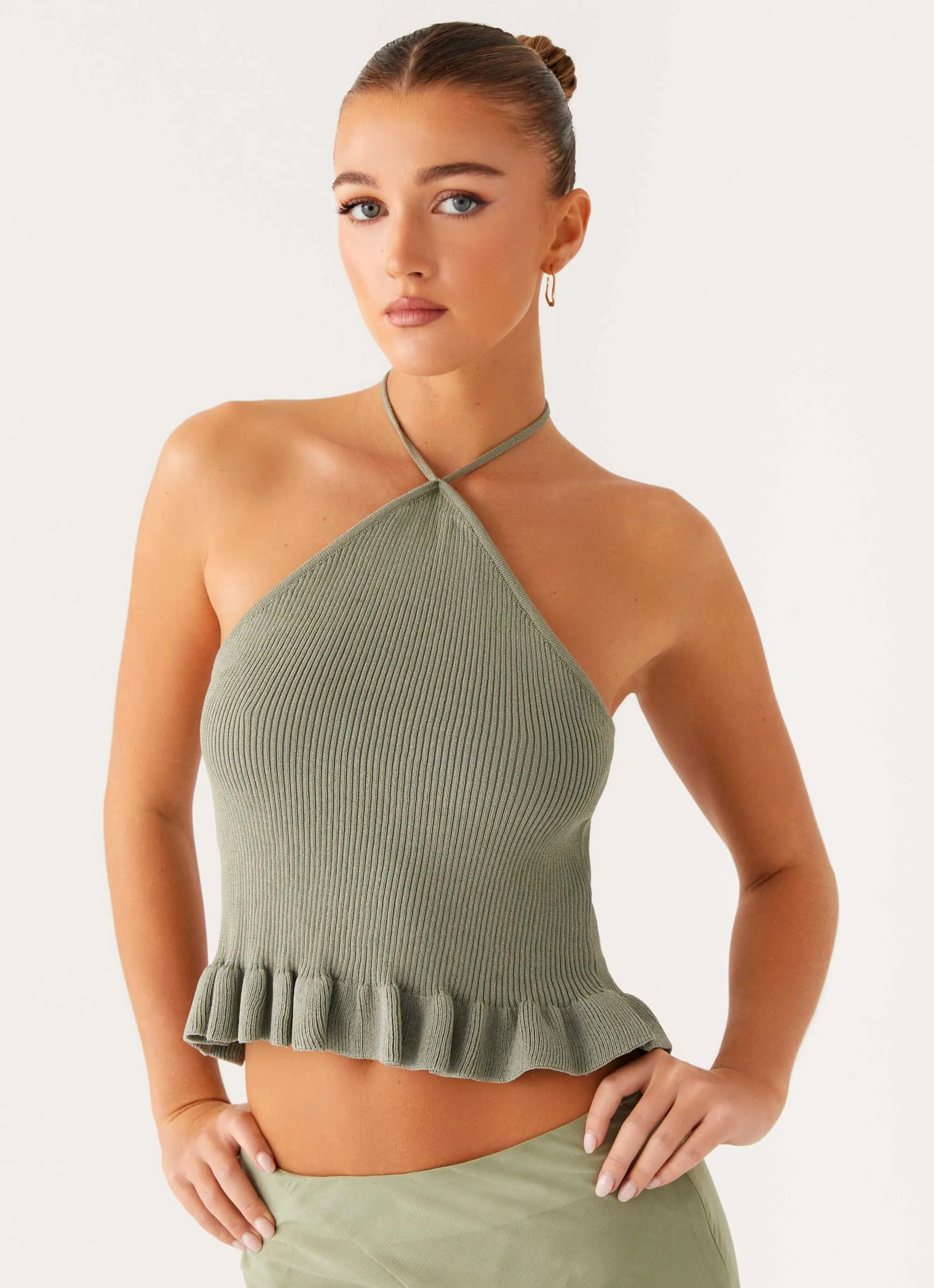 Idola Knit Top - Sage Chic Style