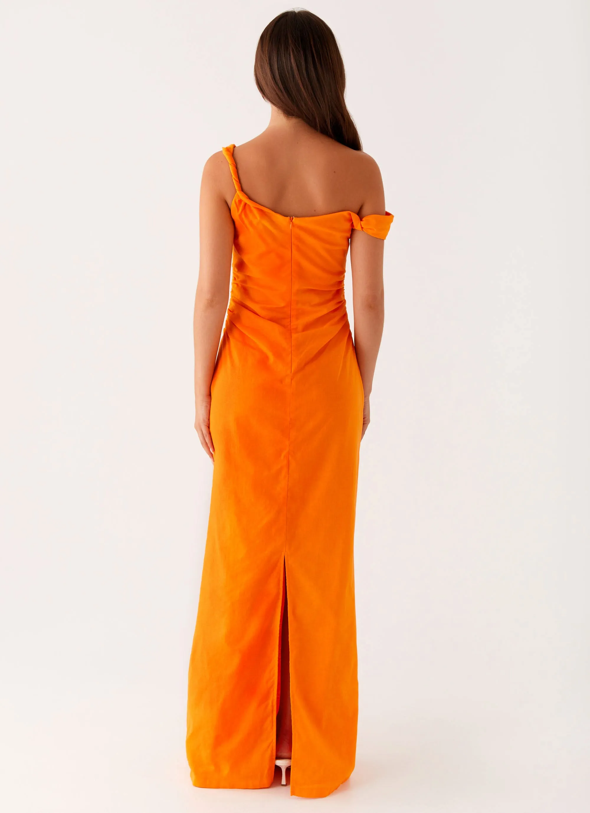 Ignite Maxi Dress - Orange Kimono-Sleeve Clean Flow