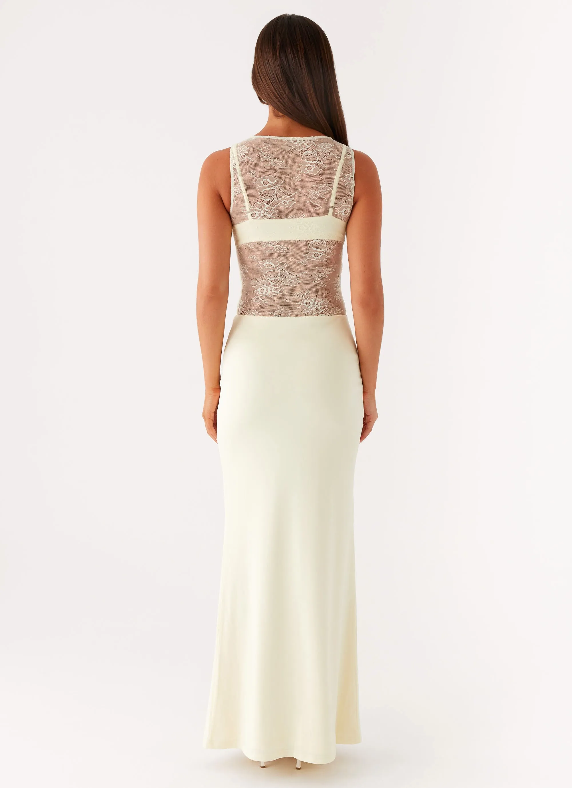 Light Motion Imperial Maxi Dress - Yellow