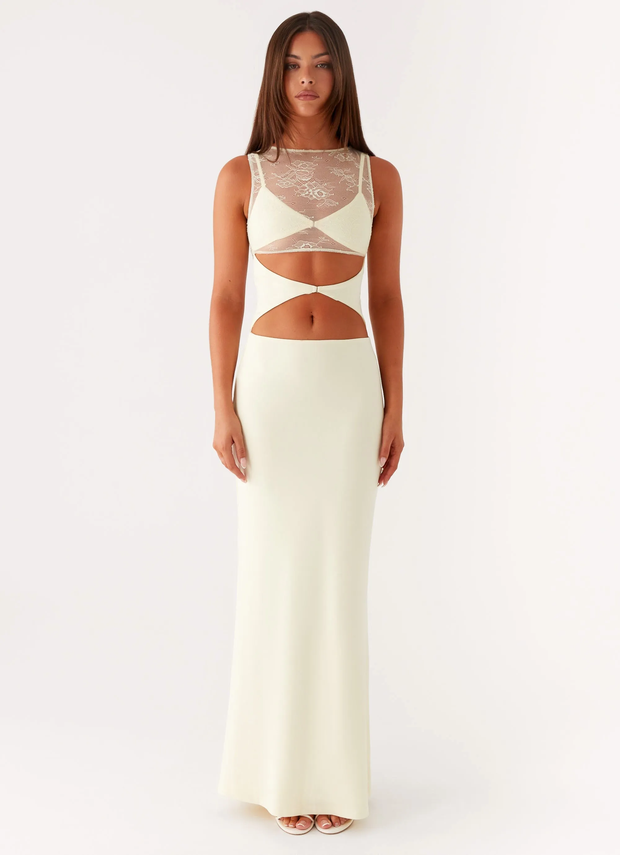 Flowy casual dress Peace View Imperial Maxi Dress - Yellow