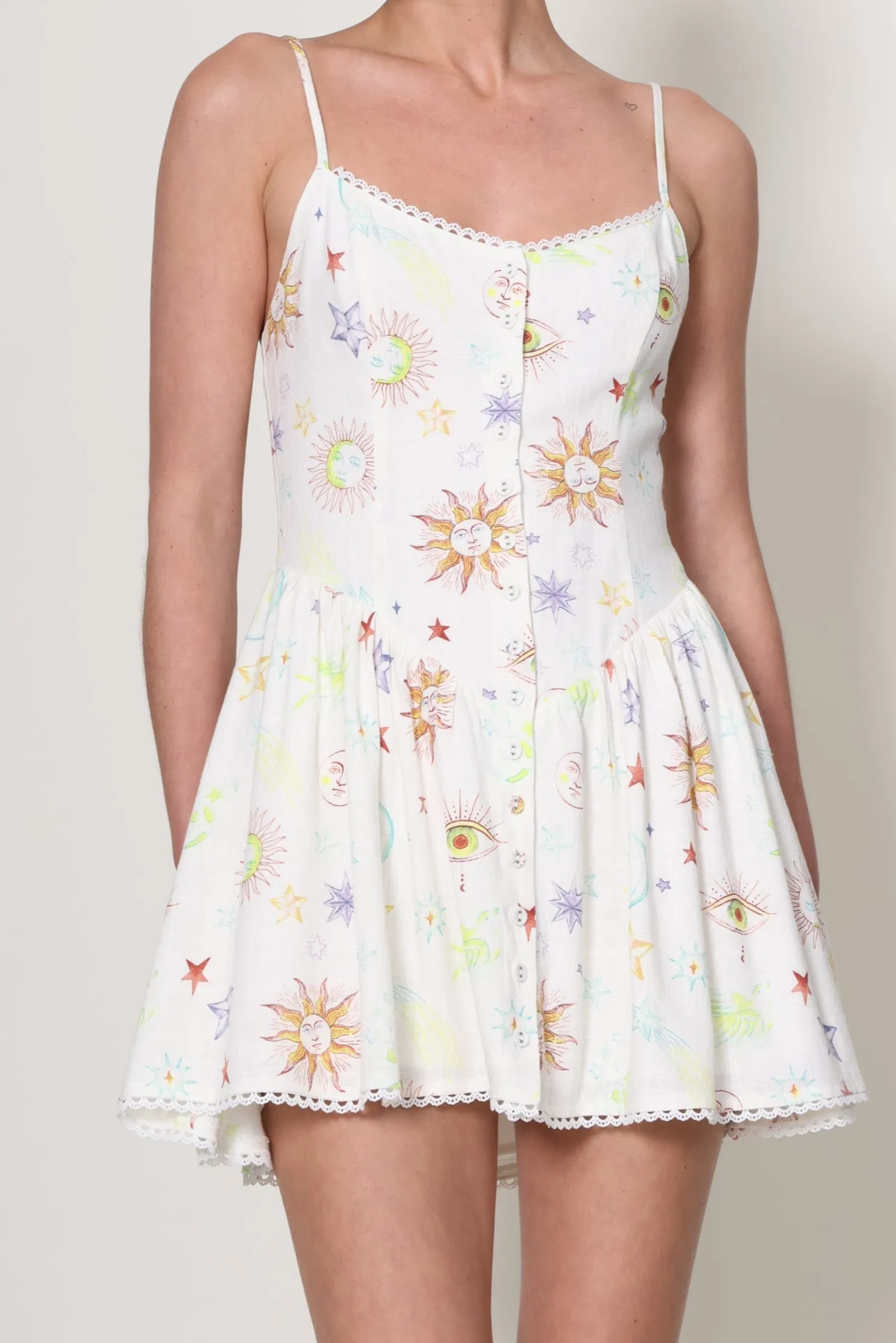 Timeless Style ContrastStitching In My Orbit Dress