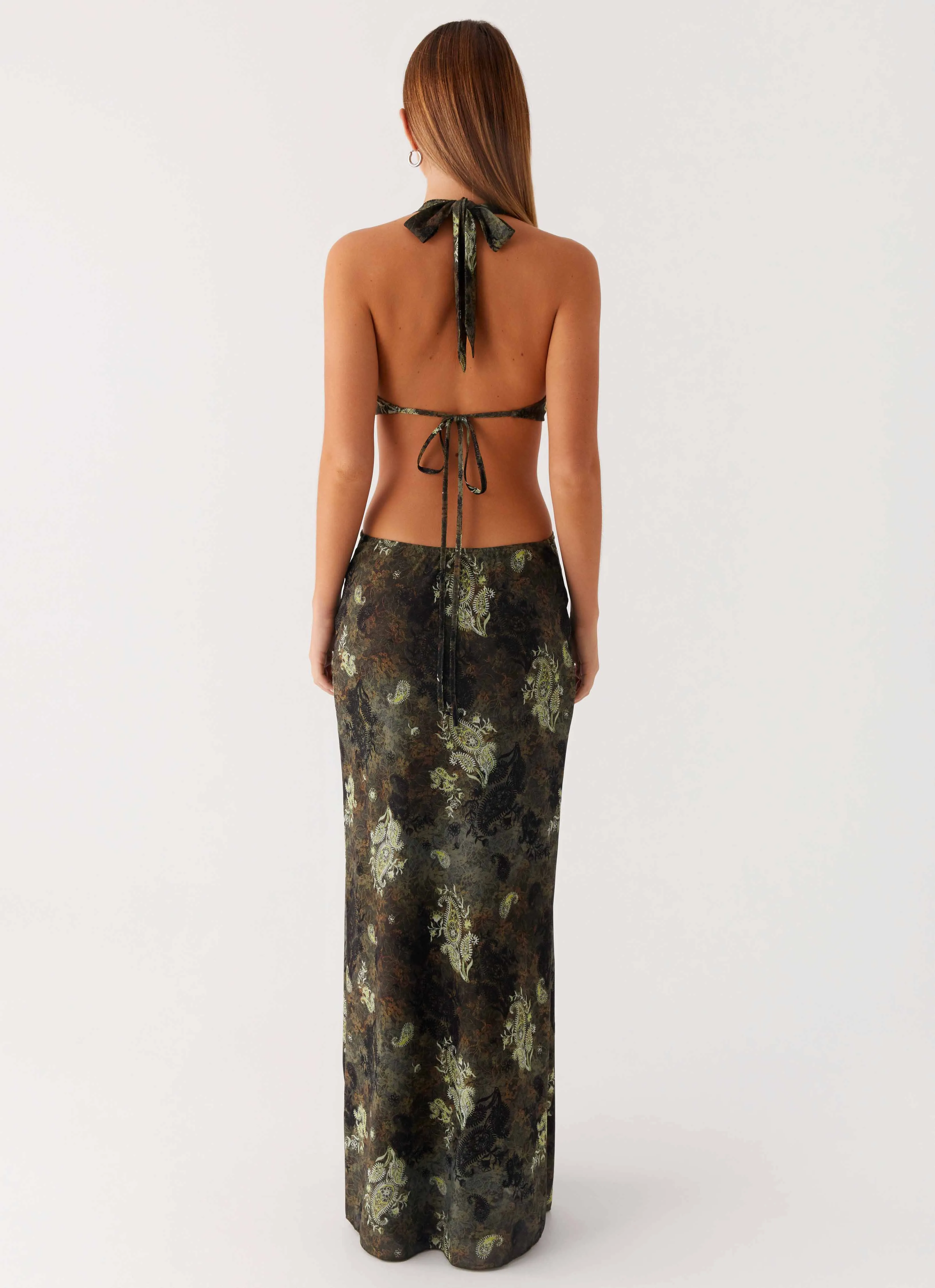 Seasonal Comfort Modern Twist Indra Maxi Dress - Cyber Floral