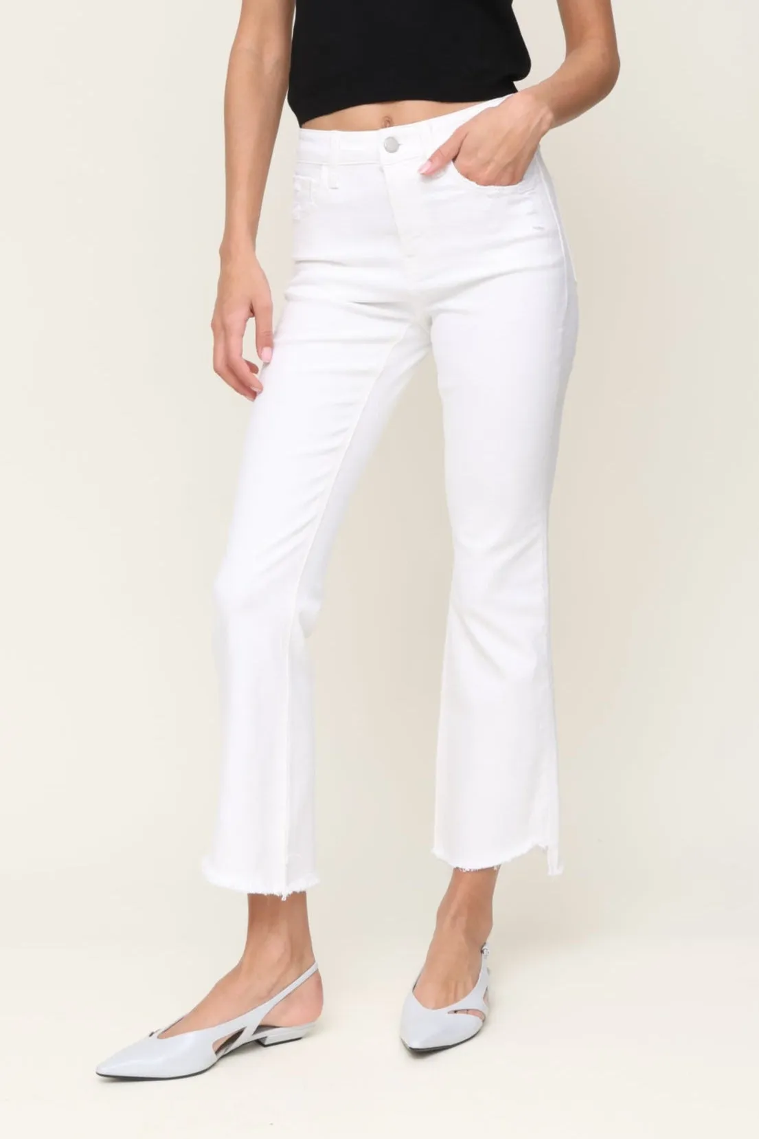 Soft Brush Lining Ingenuity Stem Hem Crop Flare