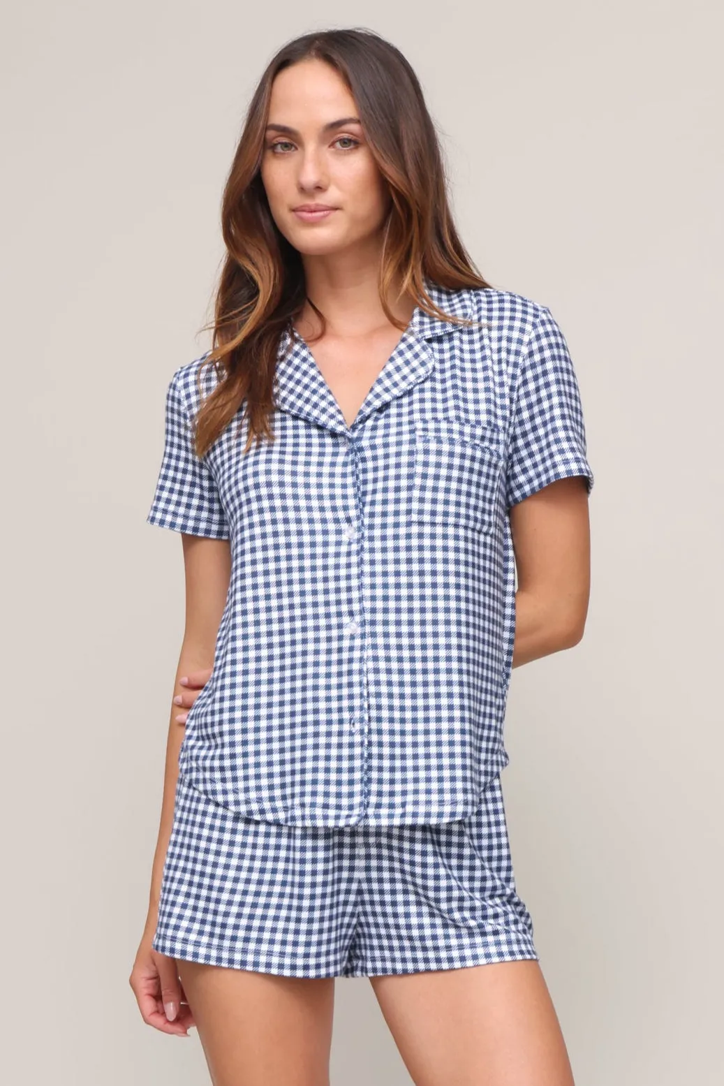 Flexible Waistband Adaptation Amy Gingham Top