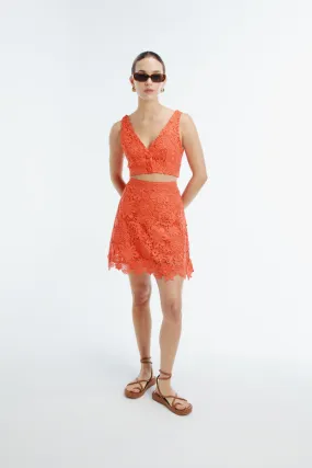 IONA MINI SKIRT FLAME Performance Wear Stain Release Finish