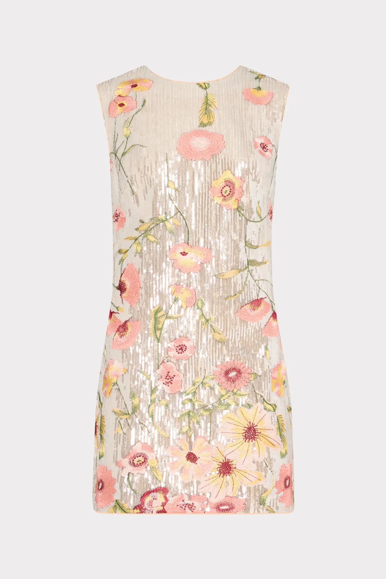Ivette Floral Sequins Embroidery Dress Smart and Stylish