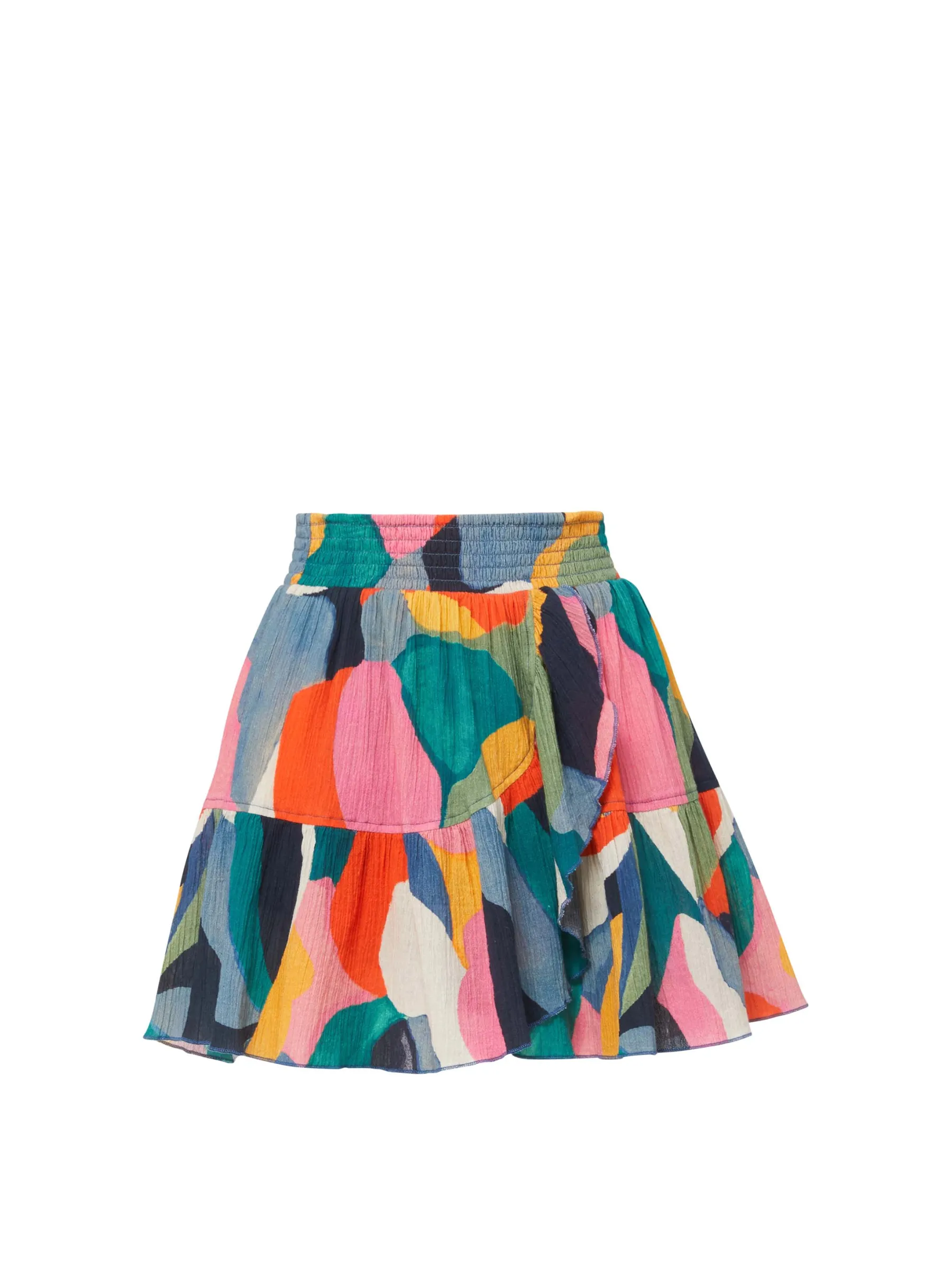Izzy Skirt In Carta Colorblock Eco Friendly Dye Low Rise
