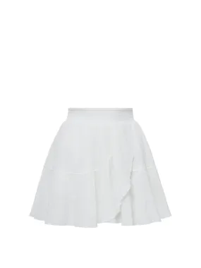 Chic Mood Izzy Skirt In Fresh White