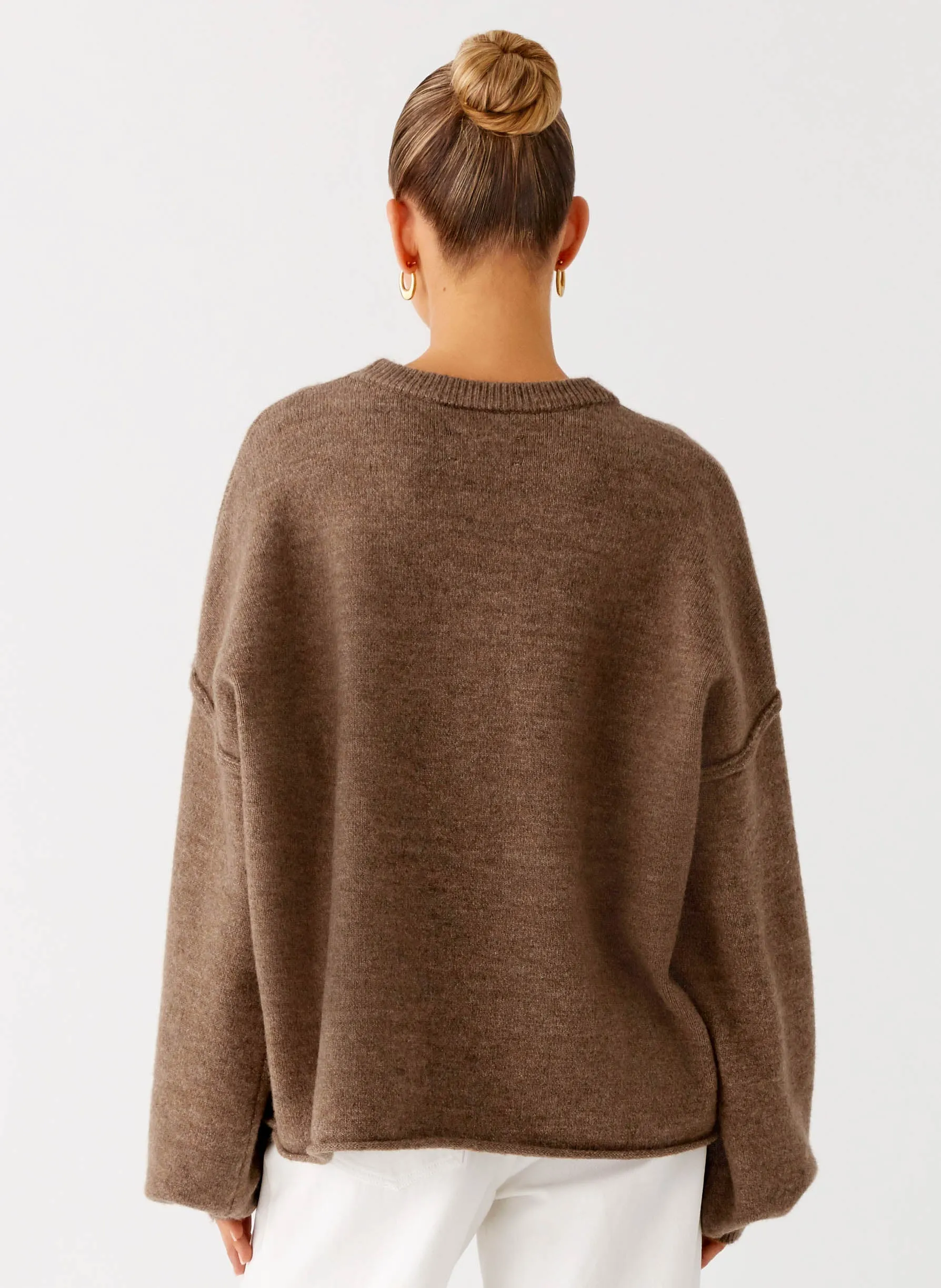 Jack Oversized Knit Sweater - Tan Marle Trendy Sweater