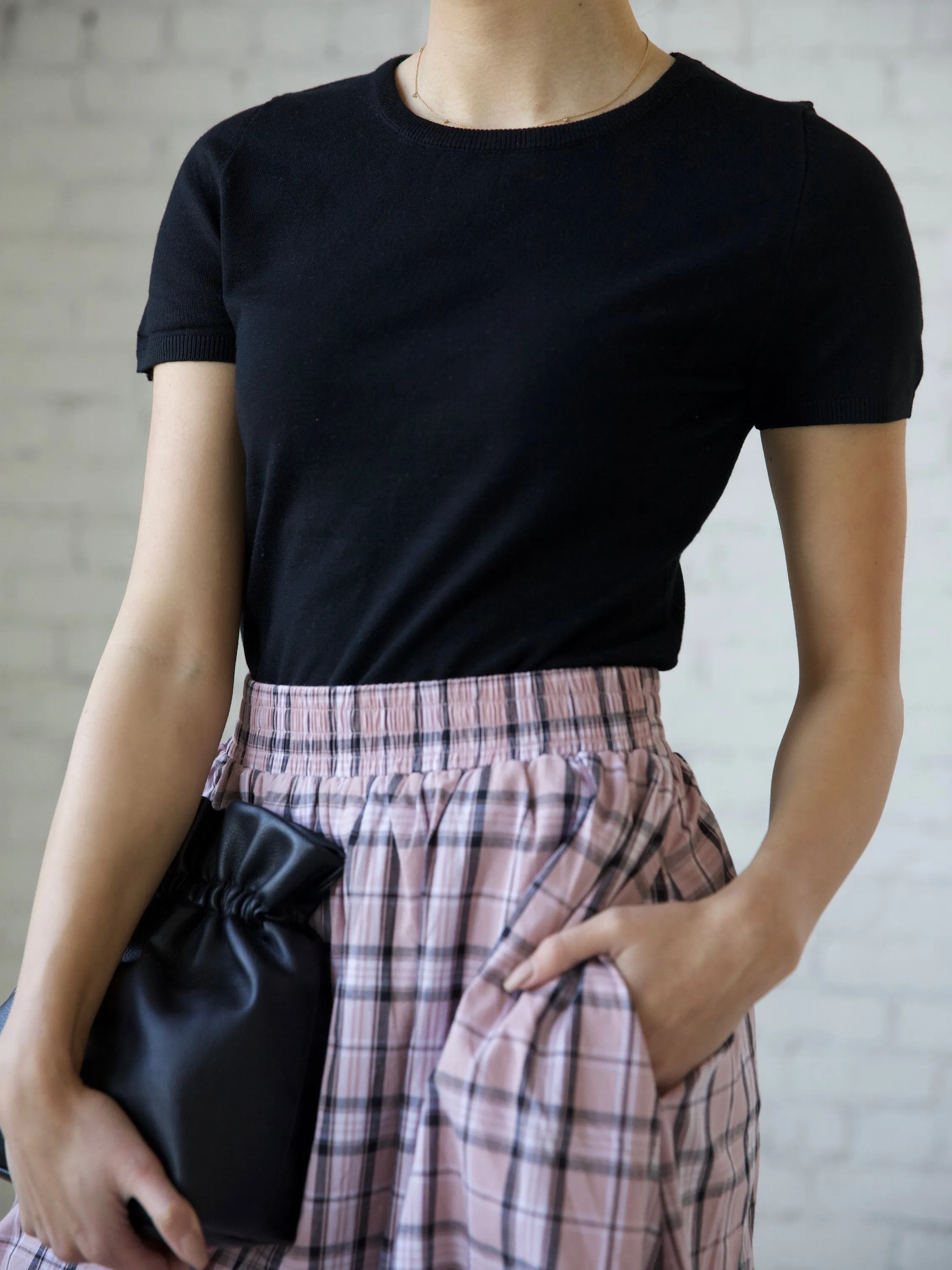 Active Wear Jane Crew Knit  - Black