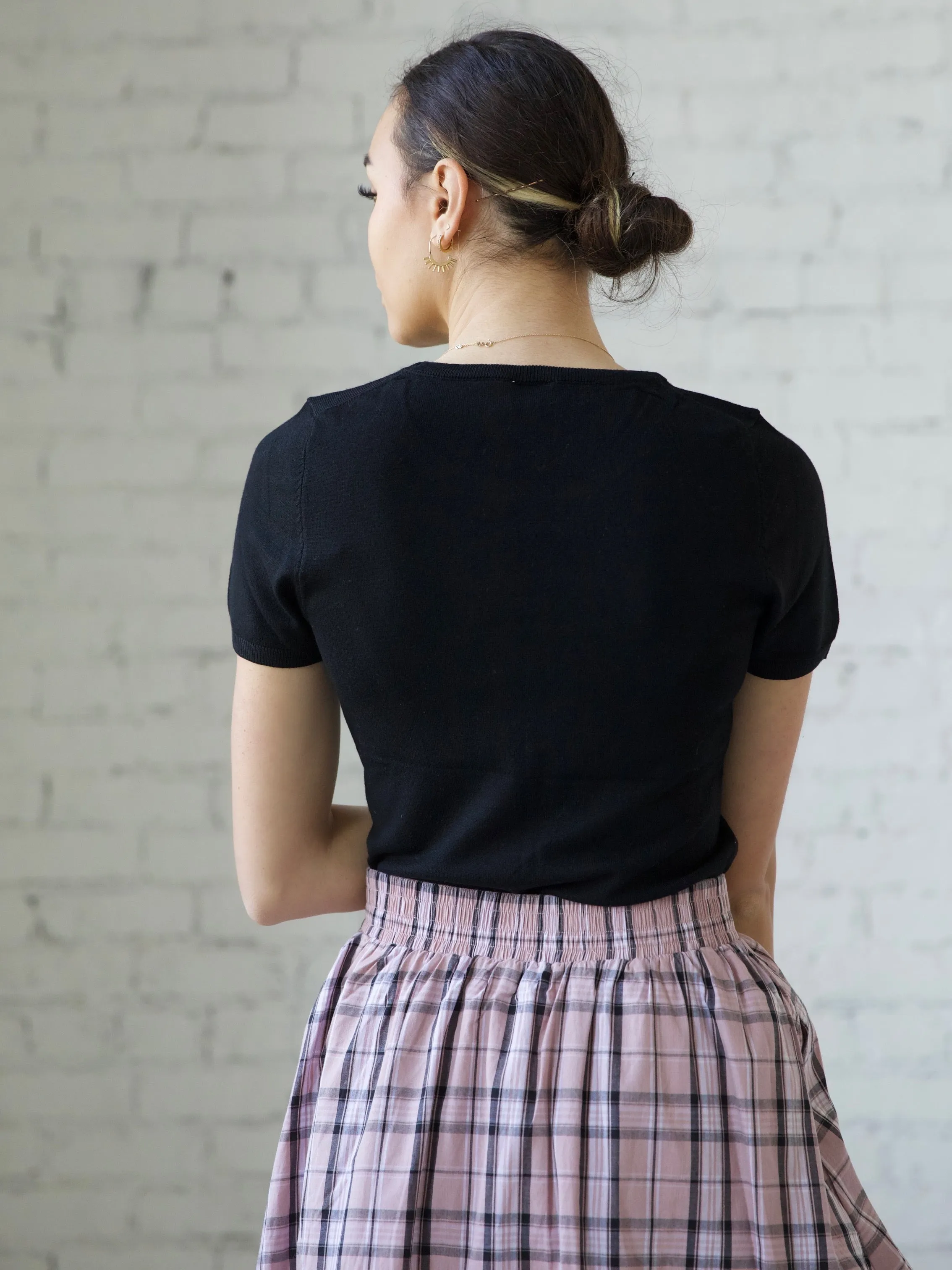 EcoDyeProcess Jane Crew Knit  - Black