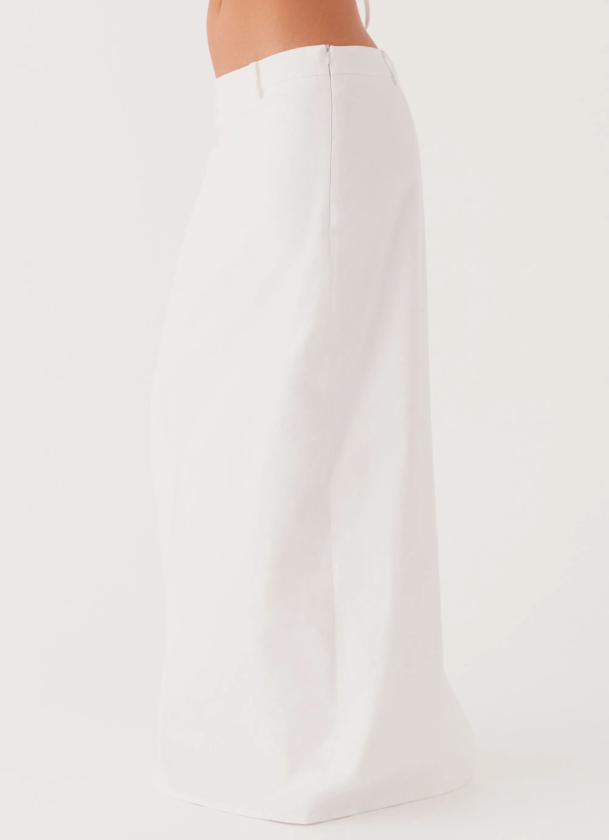 Autumn Stroll Bold Finish Jaslyn Maxi Skirt - White