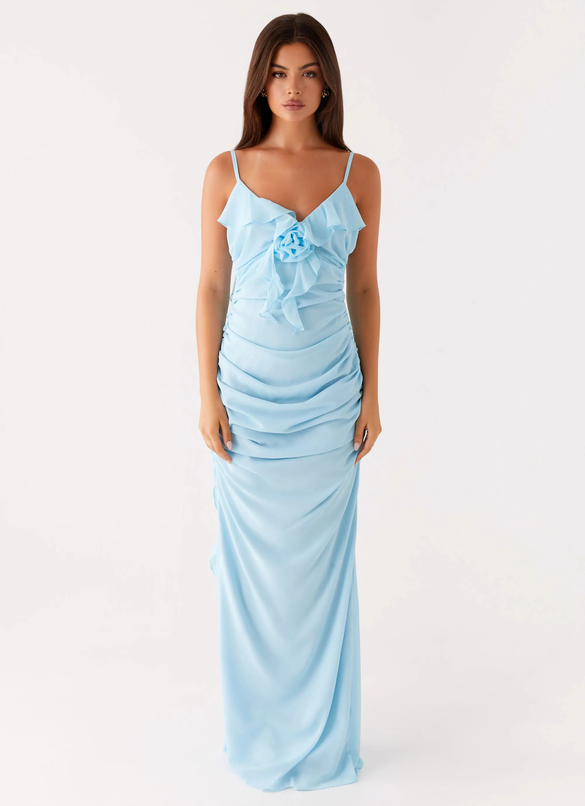 Calm Shine Relaxed Design Jasmina Maxi Dress - Blue