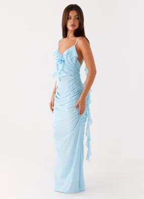 Light Fit Elegant Mood Jasmina Maxi Dress - Blue