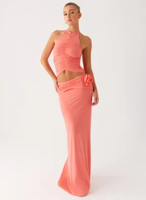 Jayce Maxi Skirt - Salmon Iconic Style
