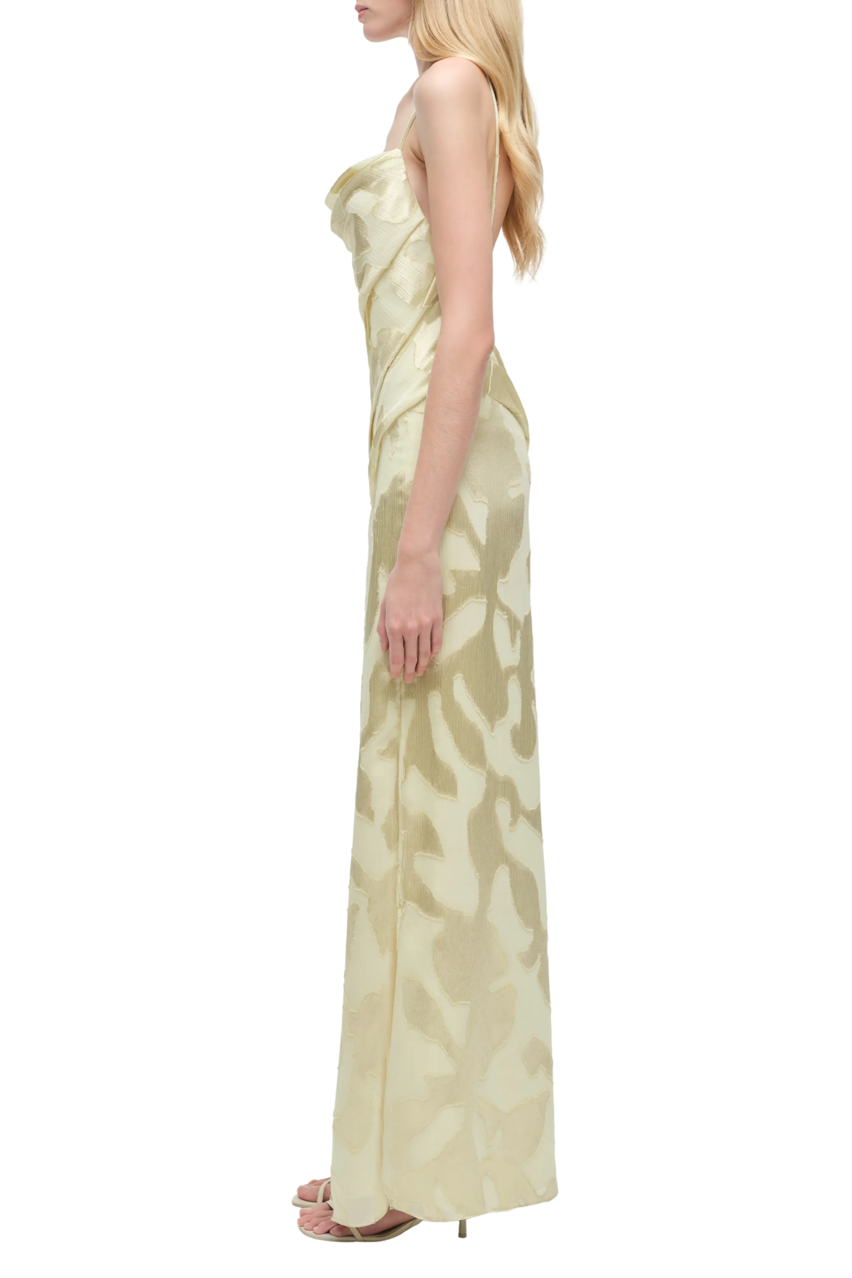 Festive Mood Jessa Draped Gown