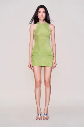 Earth Tones Crisp Finish Jewels Skirt