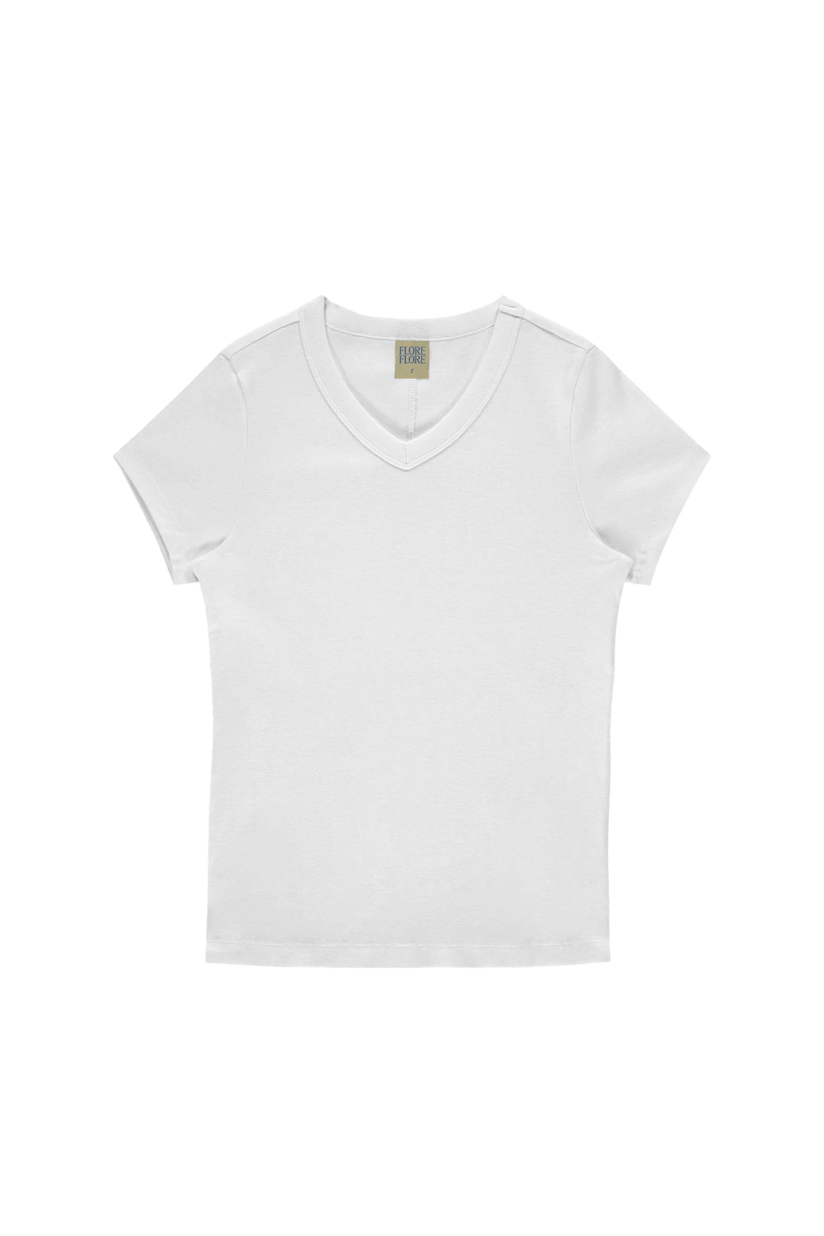 Layered Sleeve Jill Baby Tee in White
