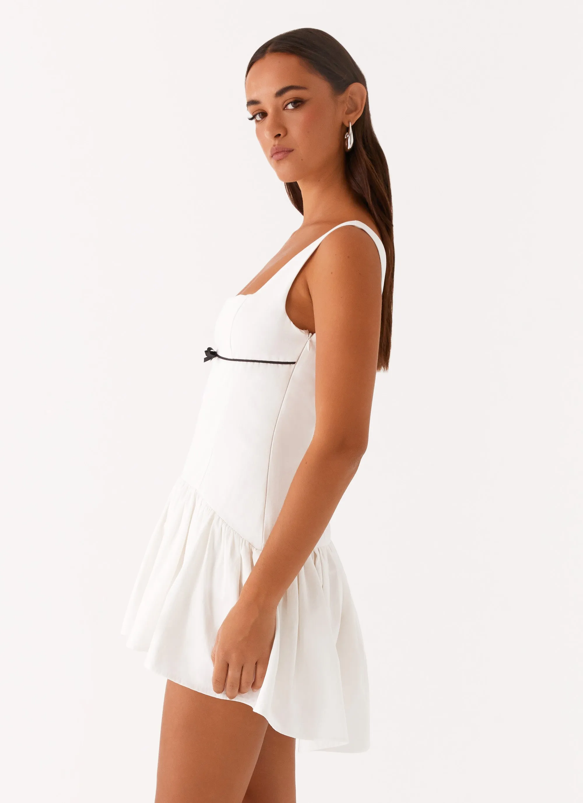 Jolene Mini Dress - White Mood Outfit