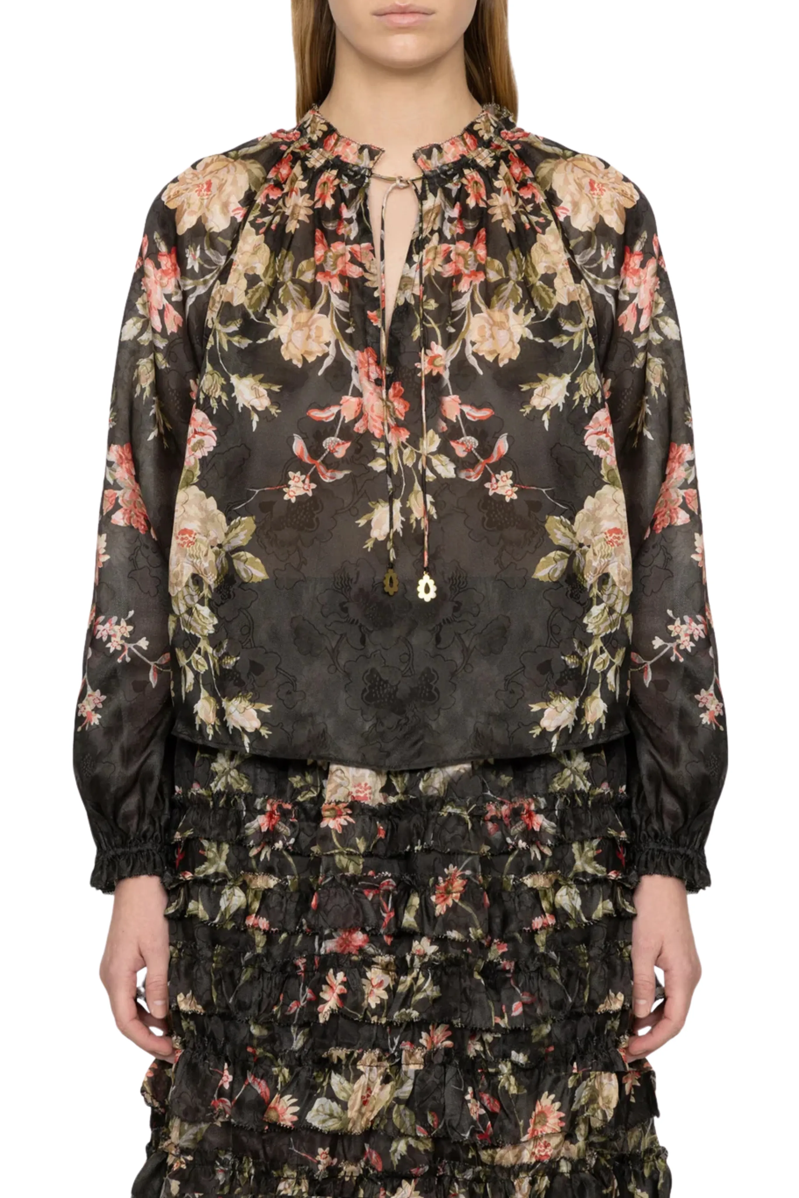 Wicking Inner Lining Butter Soft Handfeel Jolie Print Long Sleeve Top