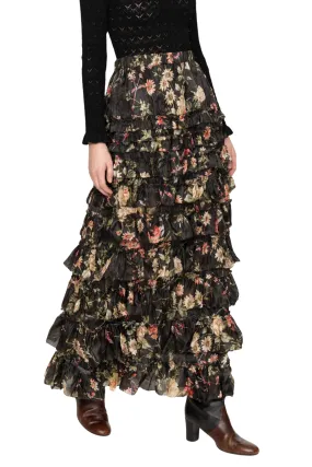 Eco Friendly Animal Print Jolie Print Midi Skirt