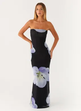 Minimal Form Jorja Maxi Dress - Flower Print