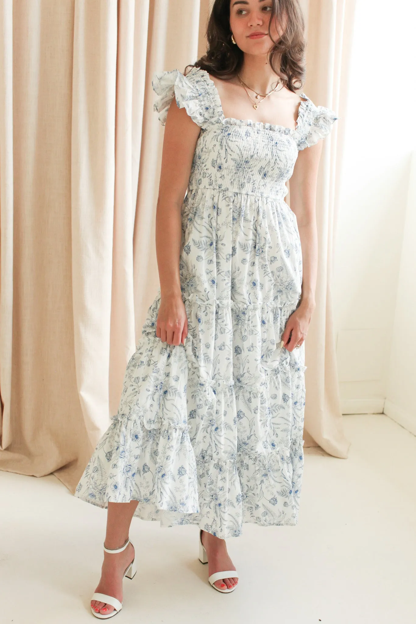 Heart Glow Josie Tiered Midi Dress