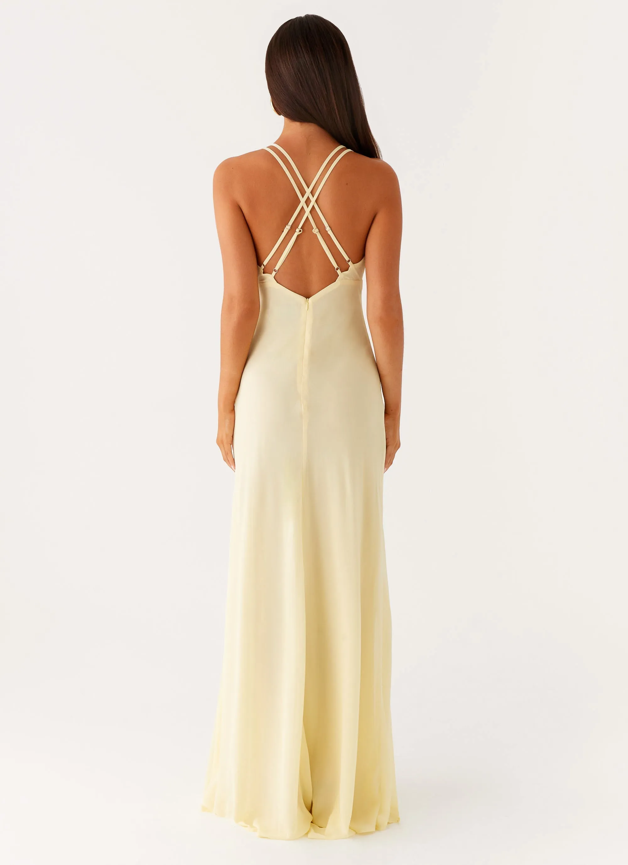 City Layers Kacia Maxi Dress - Lemon