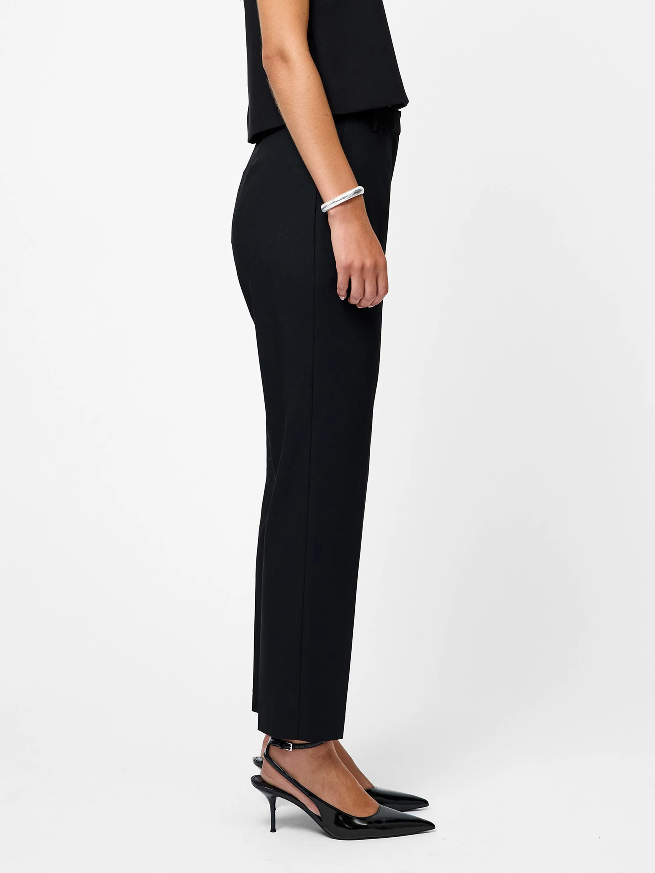 Kai Wool Cigarette Pant Timeless Design Casual Comfort Fit