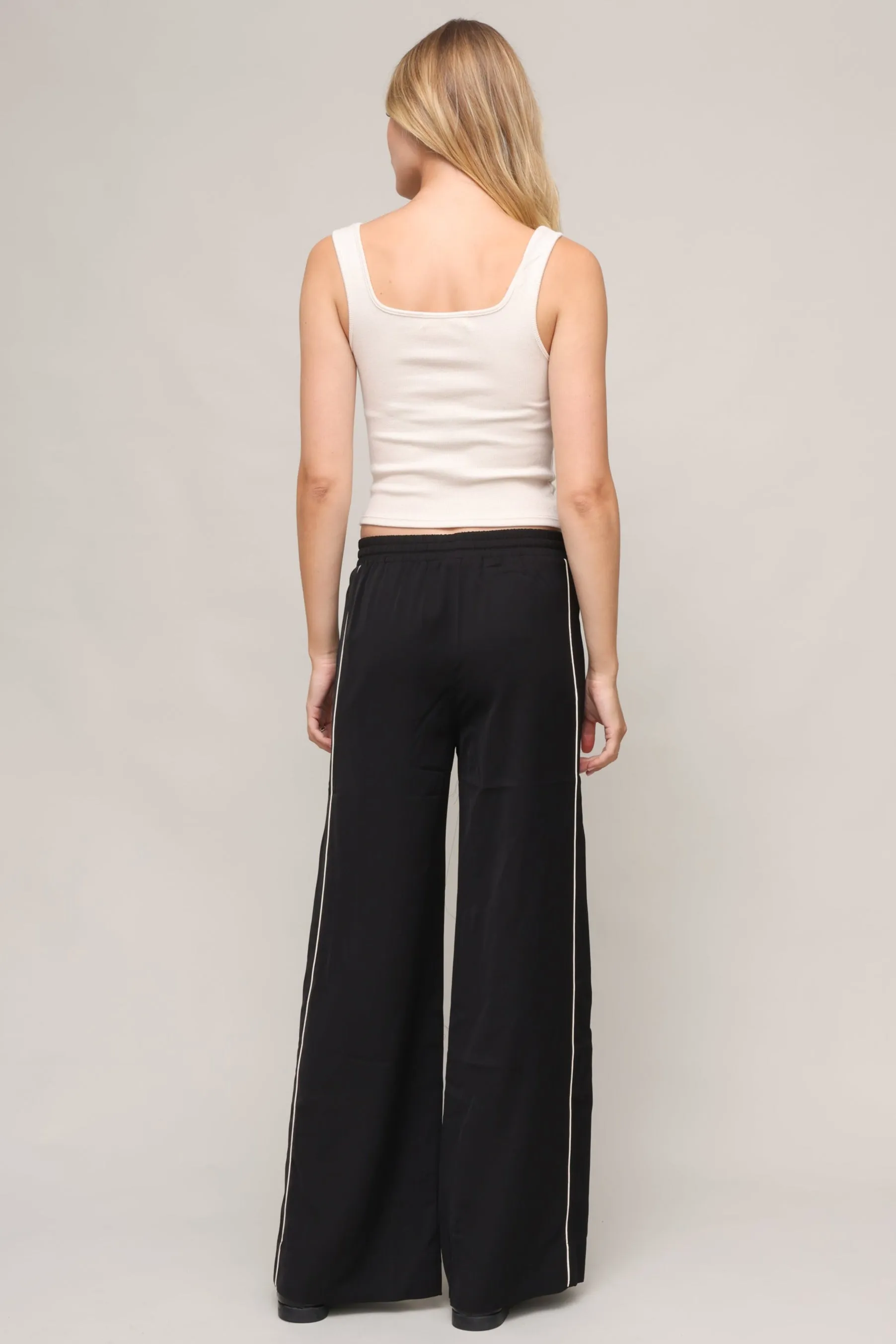 Raw Edge Finish Kaitlyn Lux Rib Binded Tank