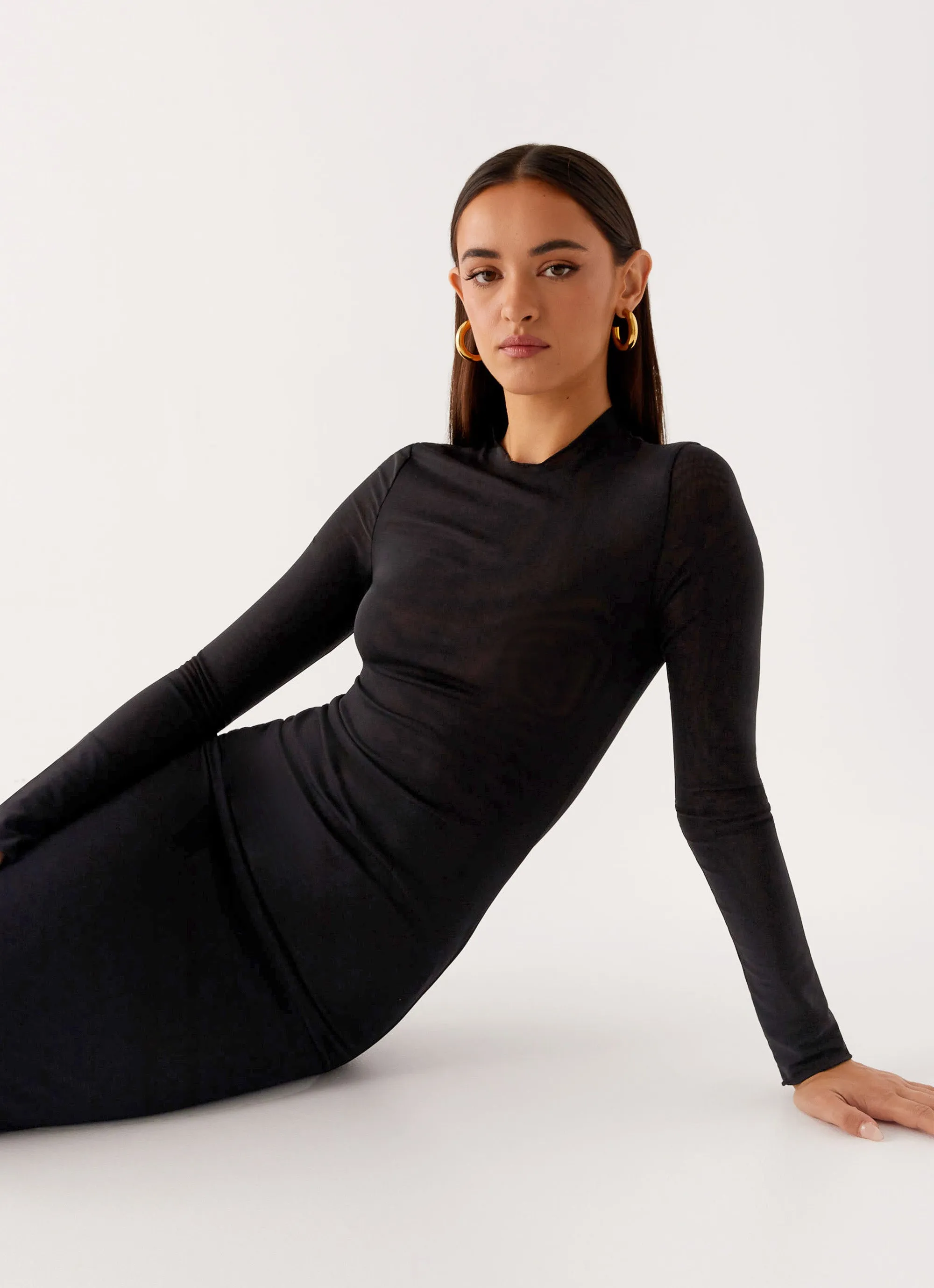 Lounge Outfit Trendy Fit Kamora Maxi Dress - Black