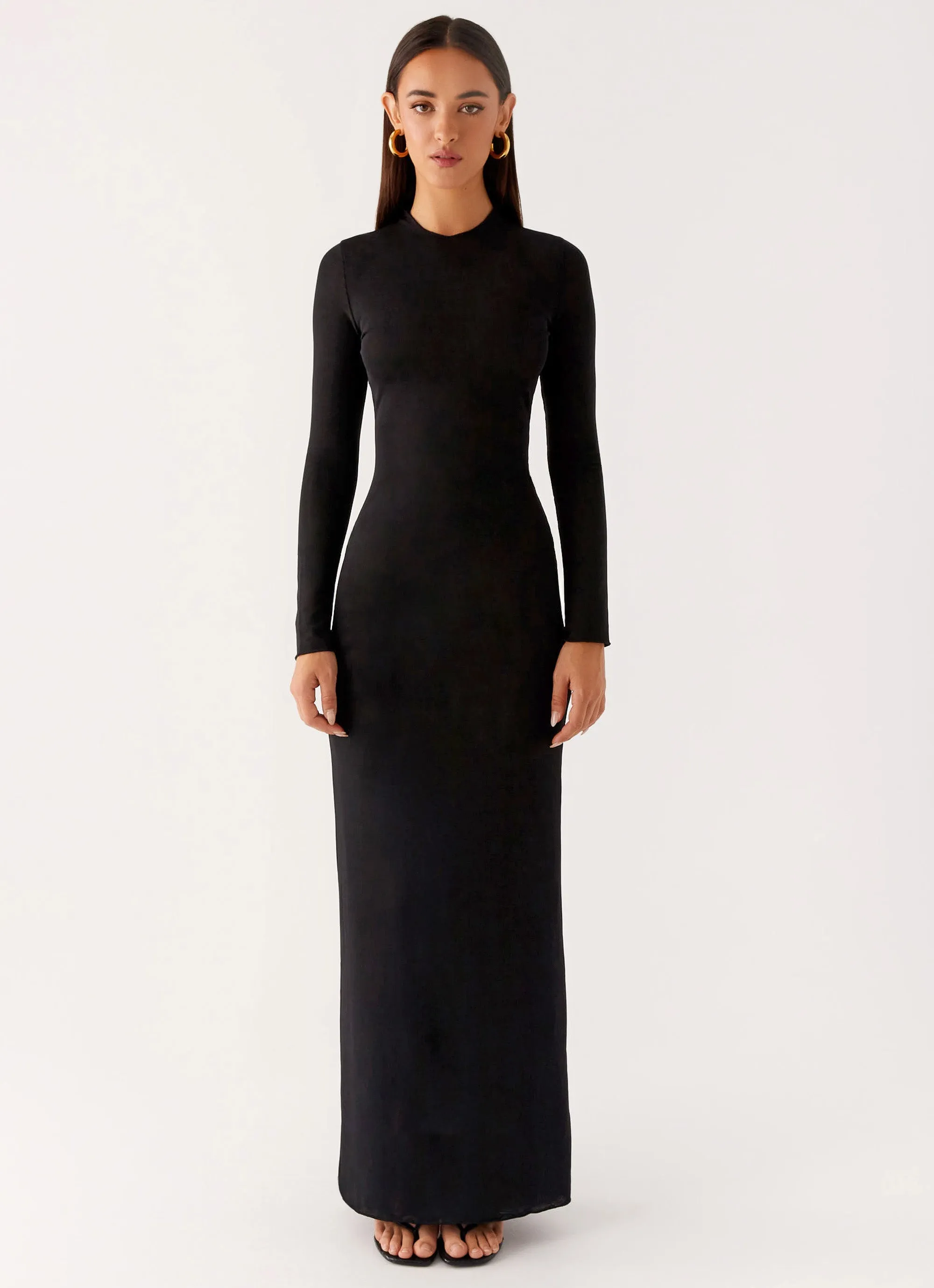 Kamora Maxi Dress - Black Red-Carpet Comfy and Relaxed