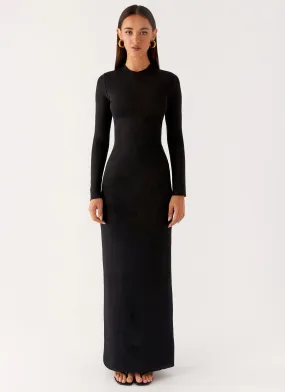 Kamora Maxi Dress - Black Dry-Clean-Only Chill Vibes