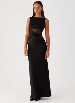 Romantic Mood hypoallergenic Karma Maxi Dress - Black