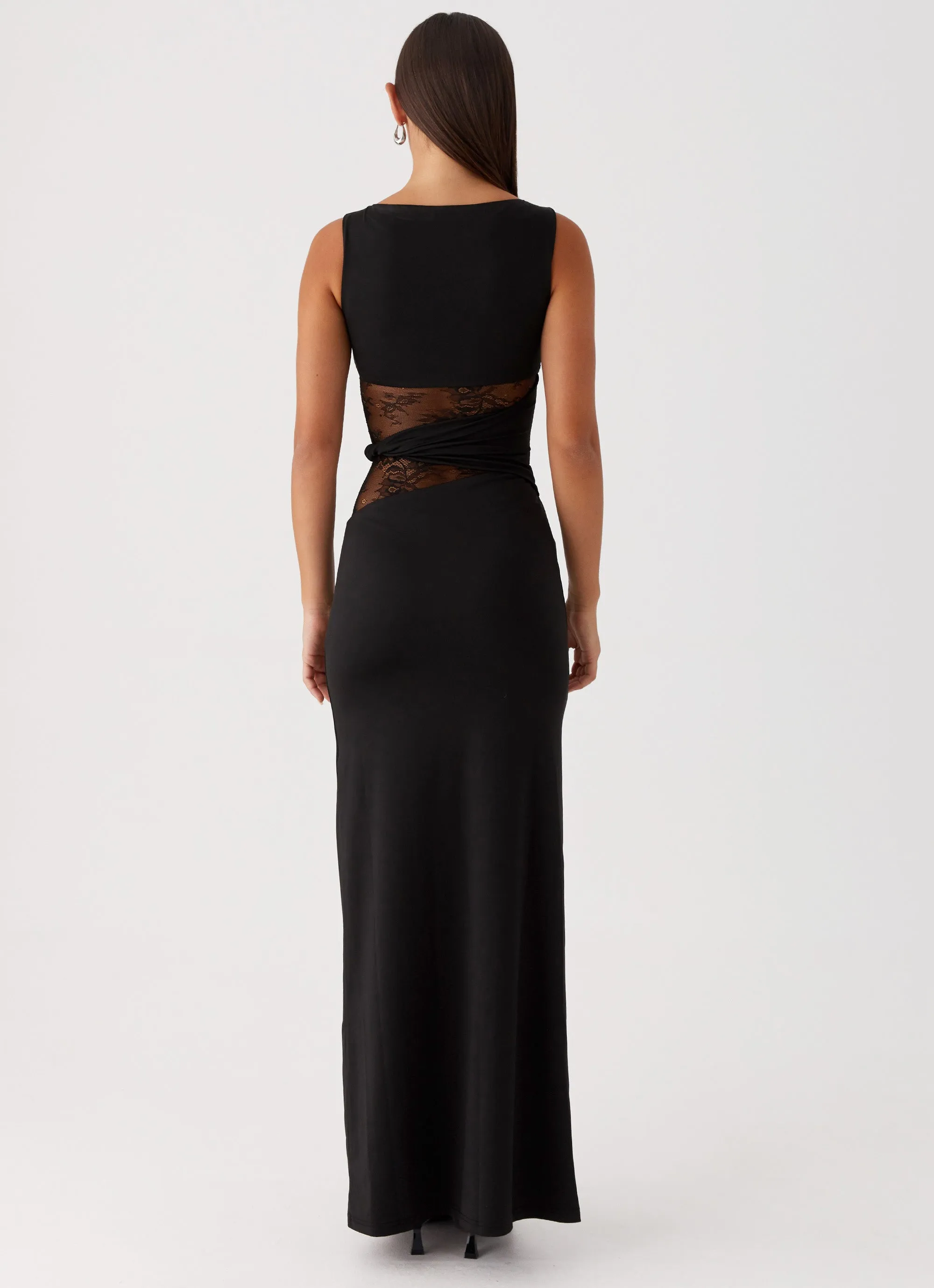 Karma Maxi Dress - Black Winter Proof Easy Texture