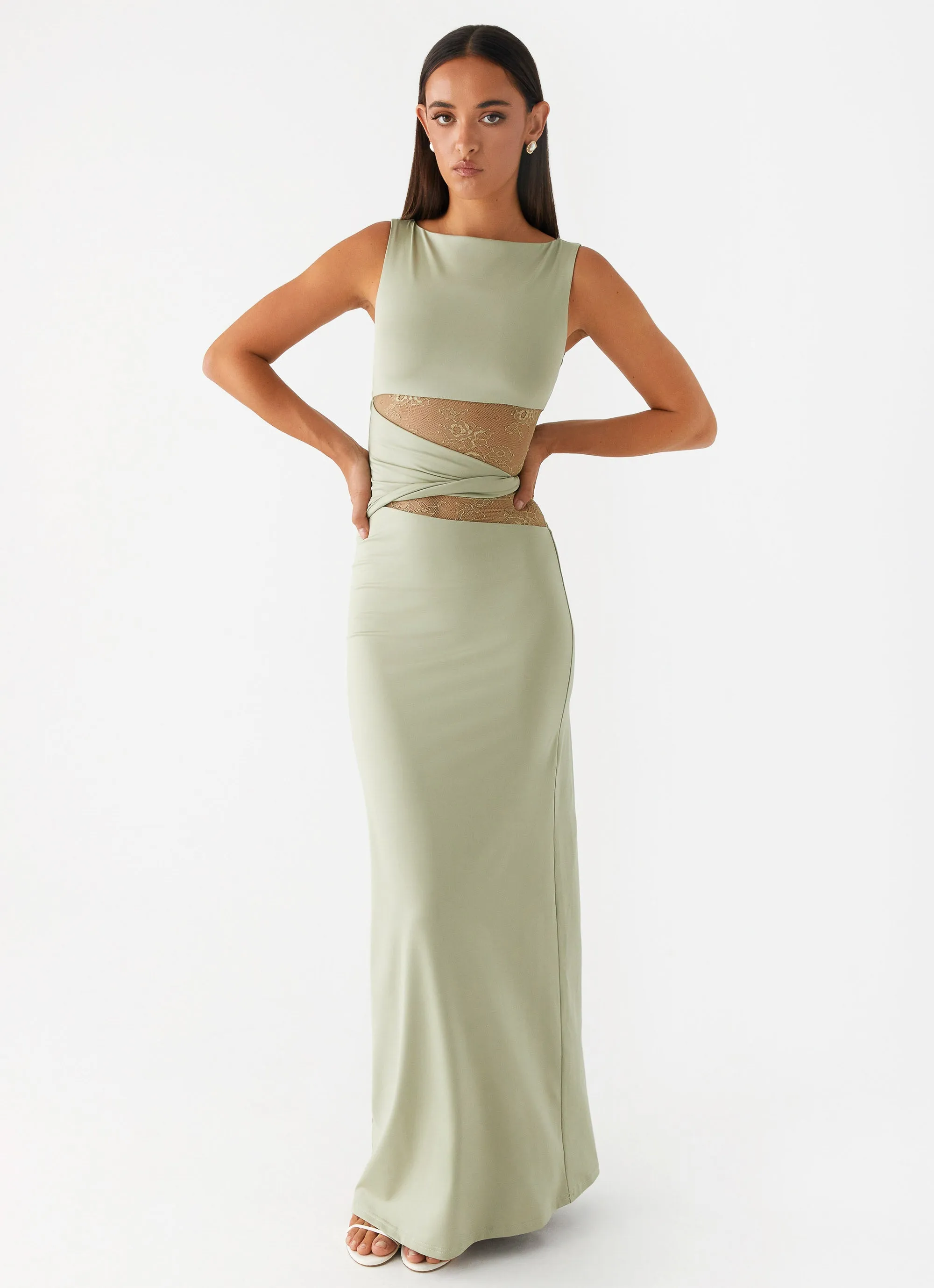 Style Moment Karma Maxi Dress - Sage