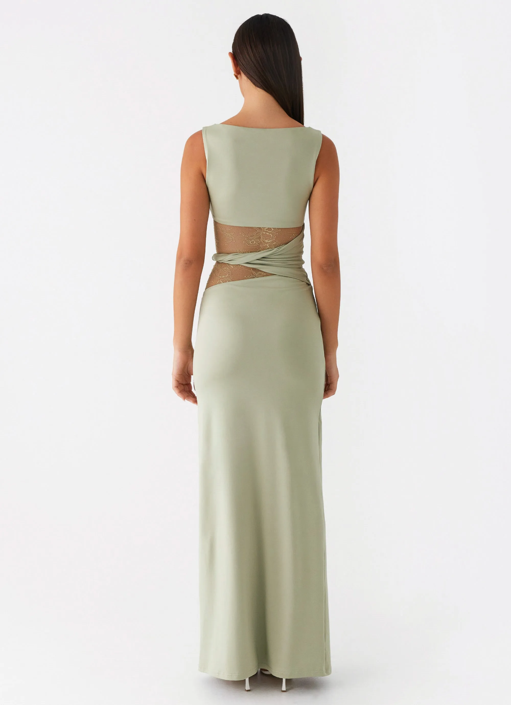 Fashionable Layers Karma Maxi Dress - Sage