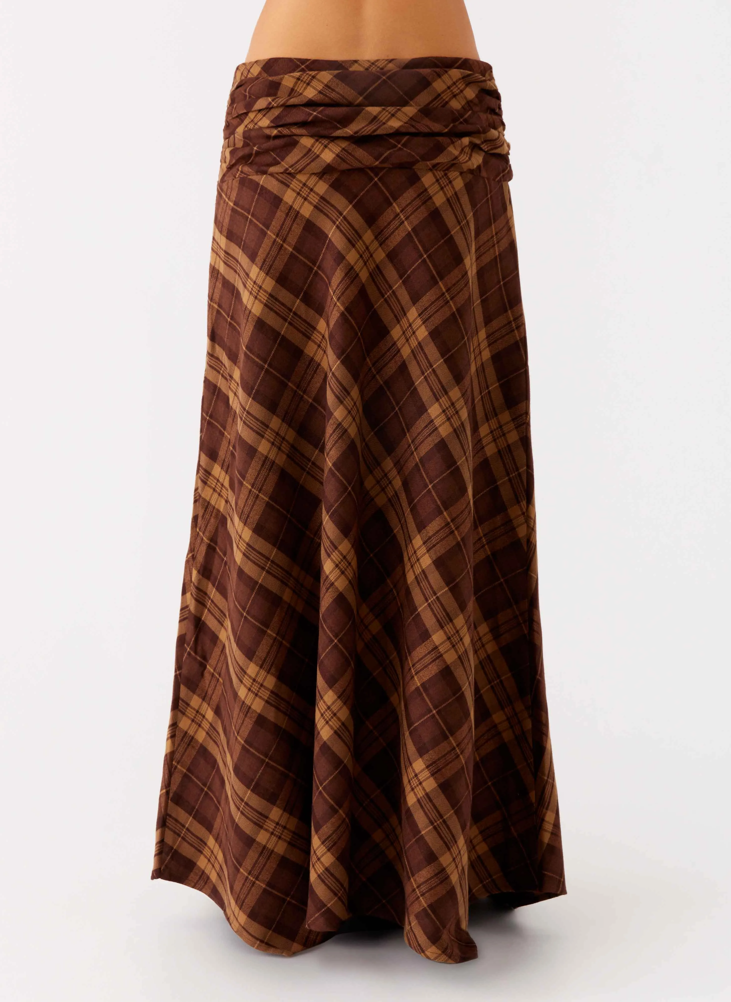 Karolina Maxi Skirt - Plaid Urban Fashion