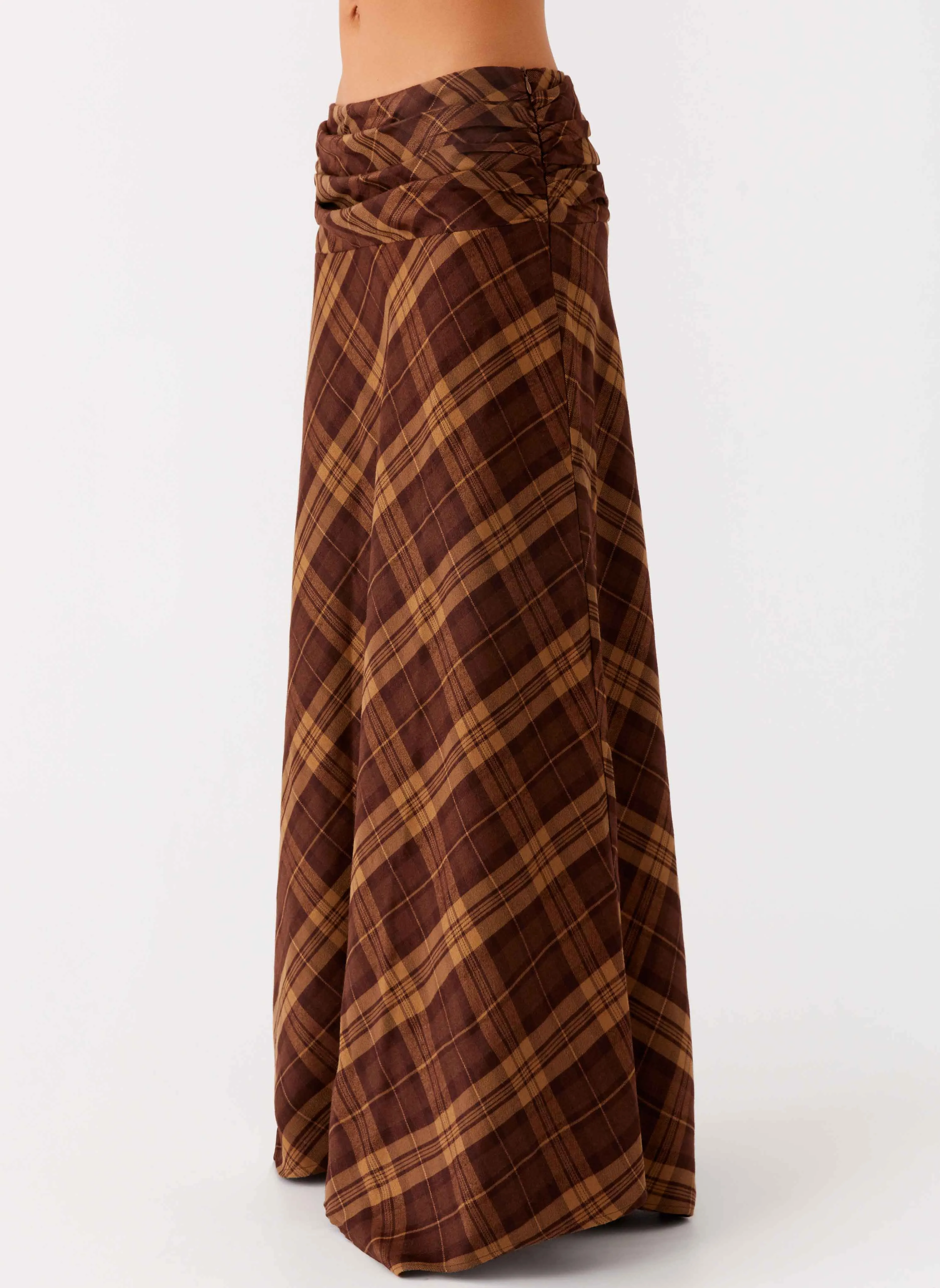Street Ready Karolina Maxi Skirt - Plaid
