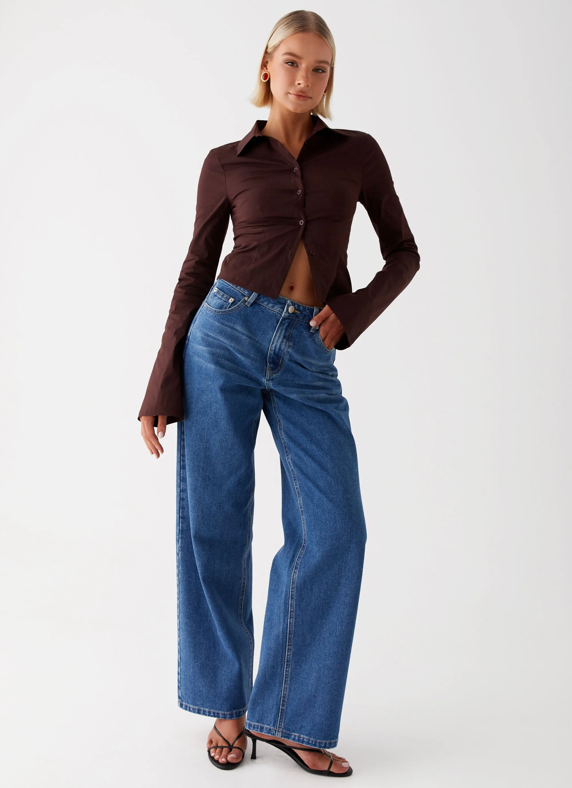 Keanna Low Rise Jeans - Indigo Stretch Comfort