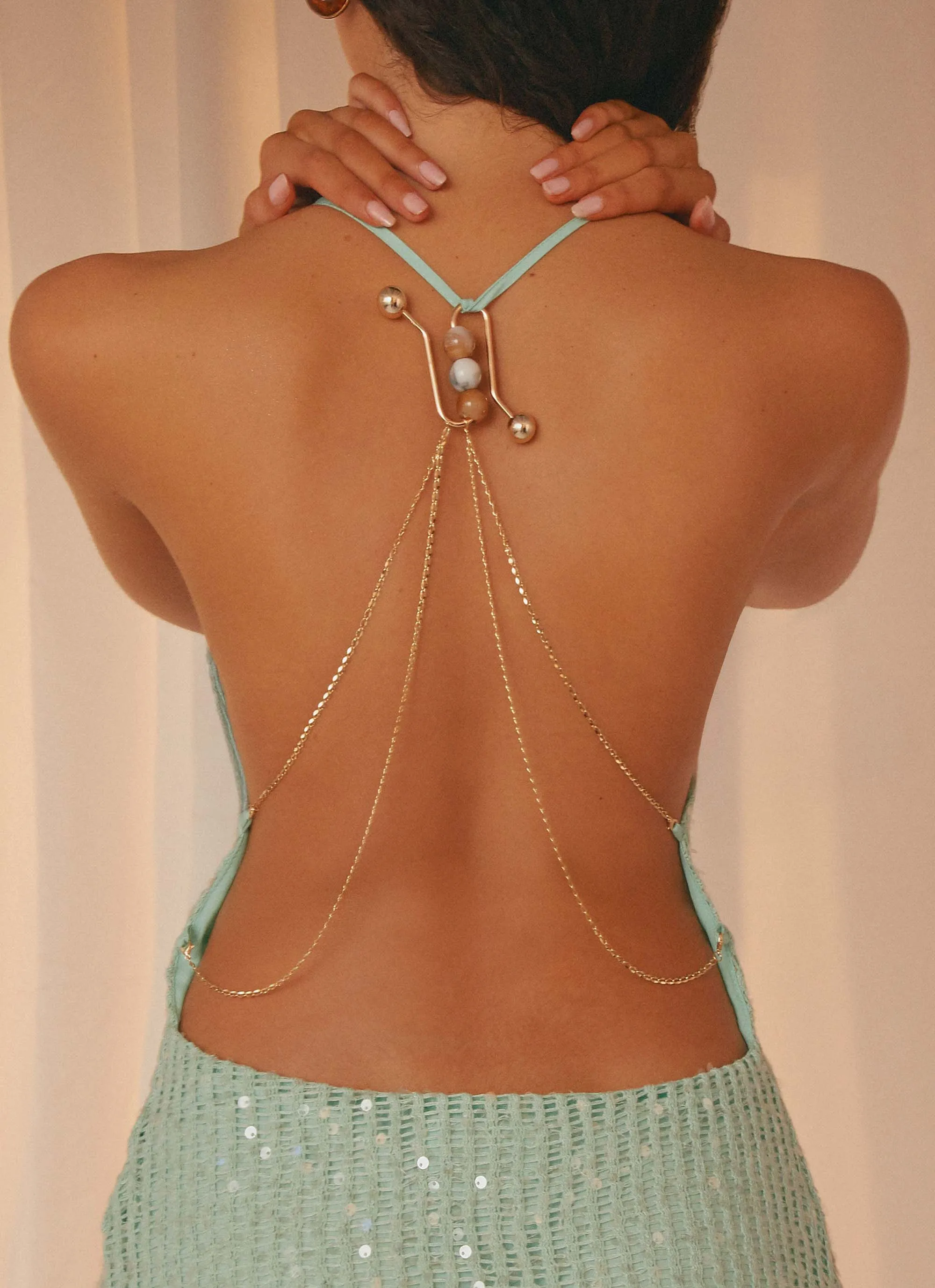 Keela Sequin Mini Dress - Mint Sage Urban Chic