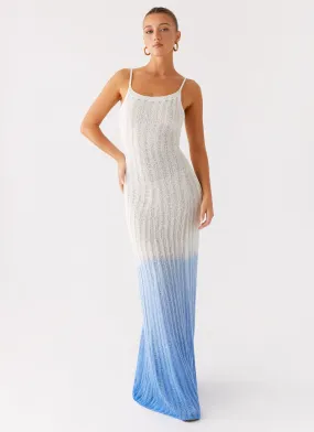 Kiki Maxi Dress - Ombre Blue Evening-Wear