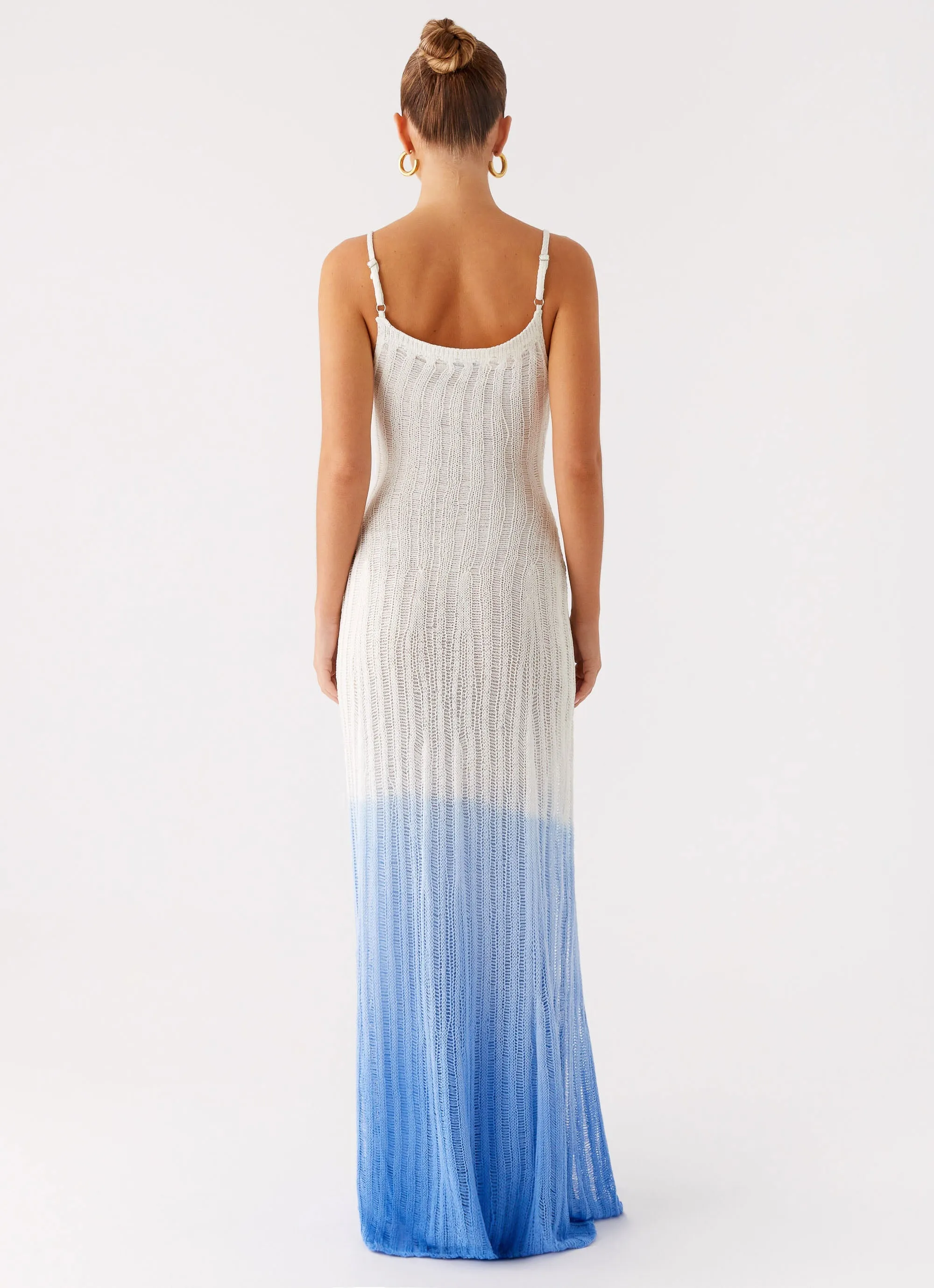 Flow Sleeve Kiki Maxi Dress - Ombre Blue