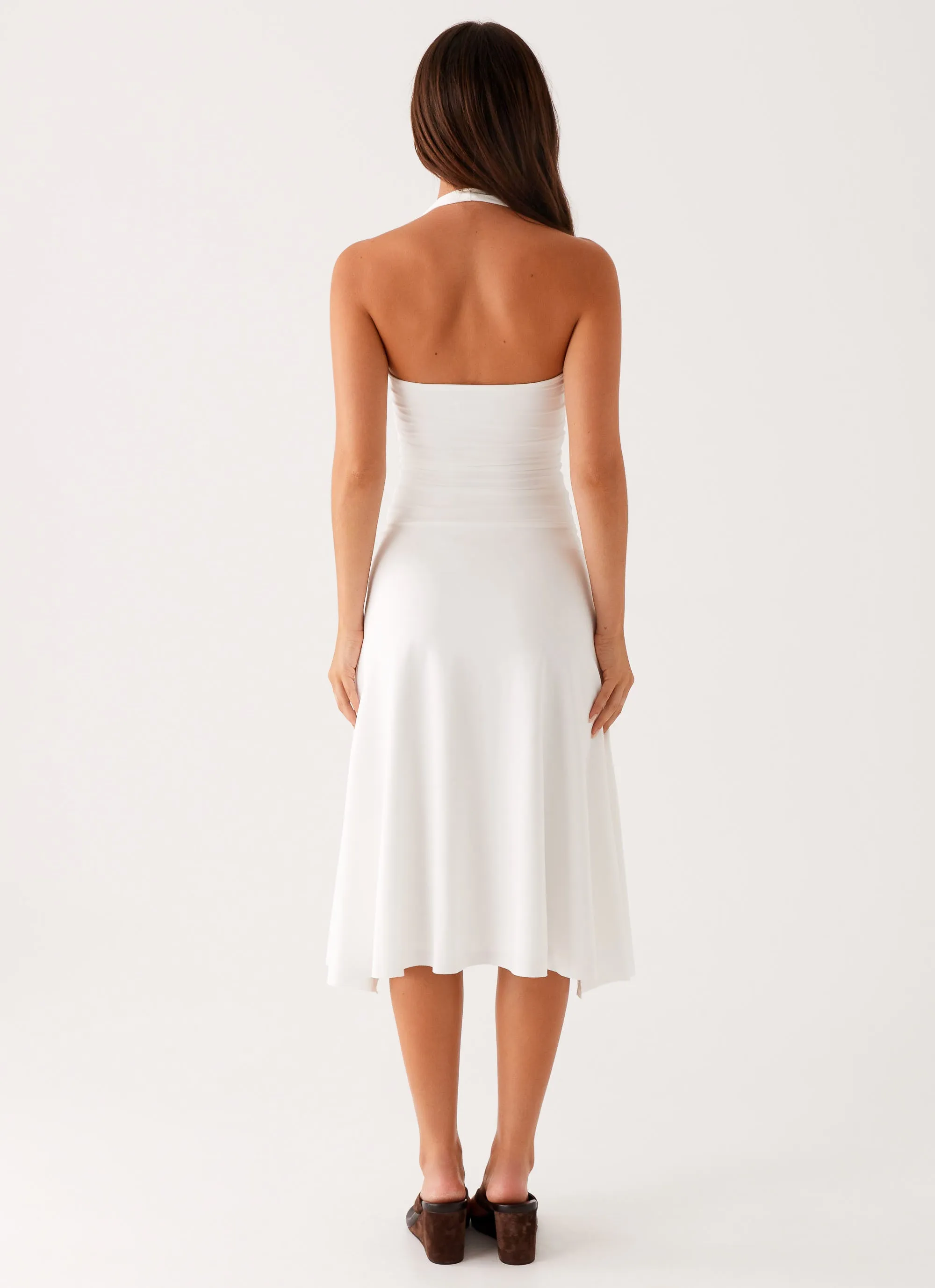 Timeless slip dress Trend Glow Klyne Midi Dress - Ivory