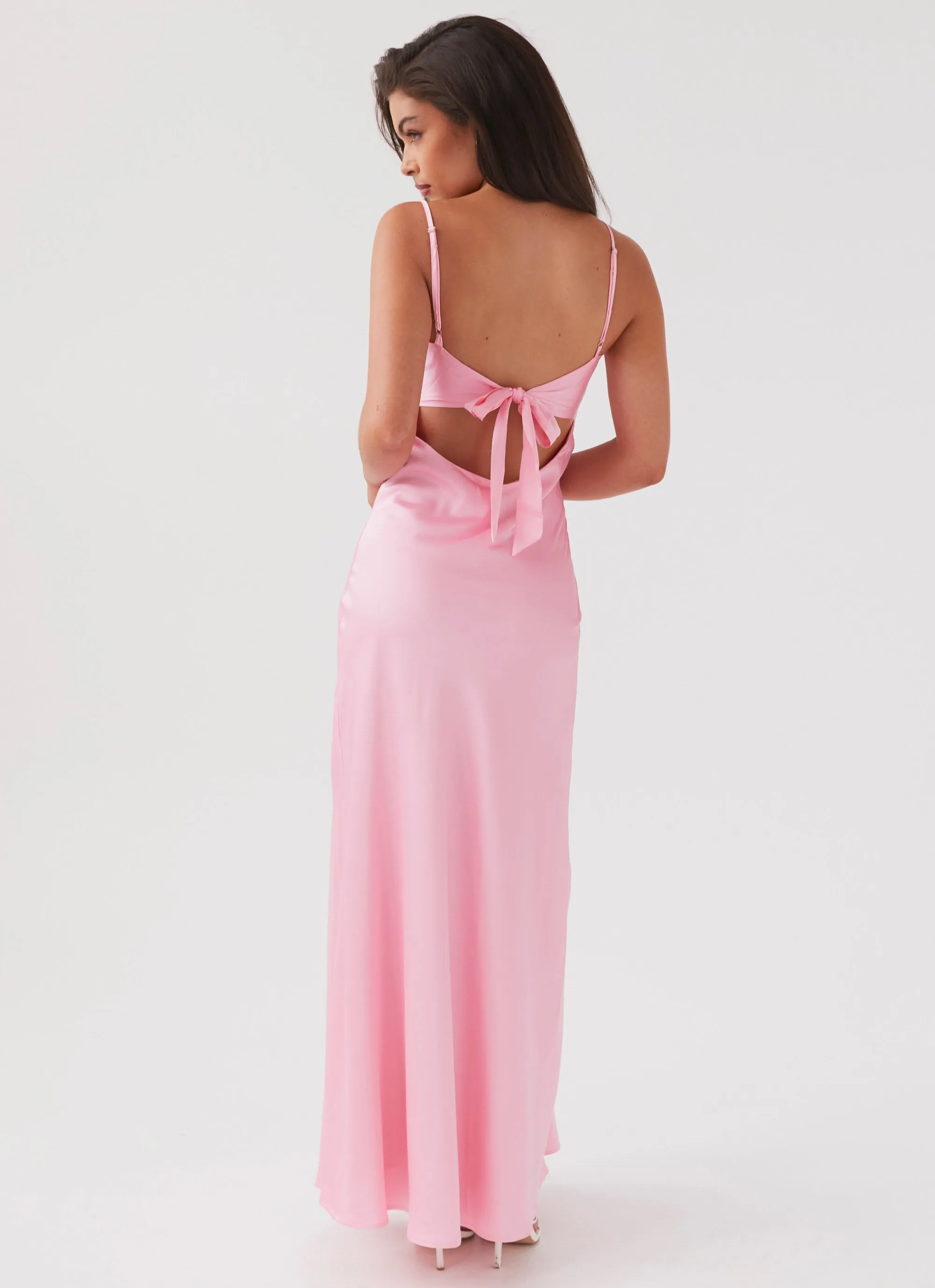 Flora Satin Maxi Dress - Candy summer breeze All-Purpose Comfort