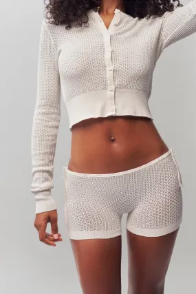 tumble dry Knit Side Tie Short