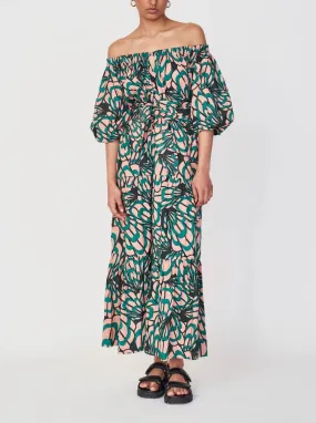 Mirth Capri Dress in Paradise Shell Sheer Layer